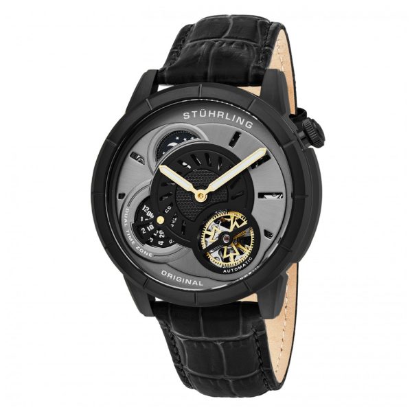 ectq30_686_0 jpg - Relógio Masculino Stuhrling Tesla 686 Automático 45mm, Preto