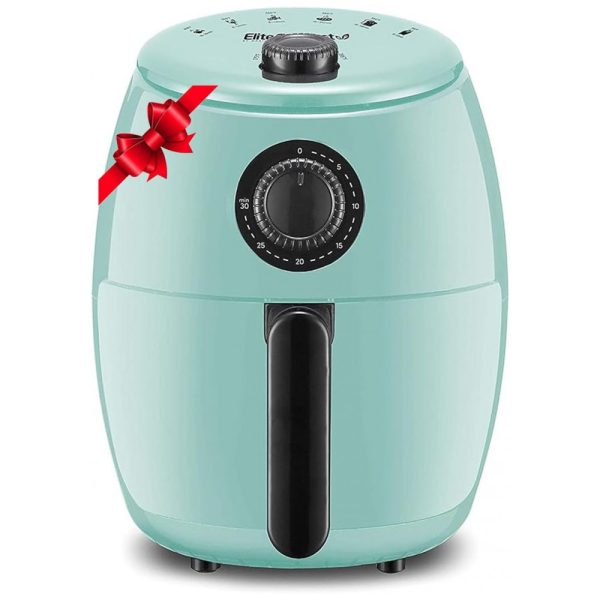 ectq34kysj280b_0 jpg - Fritadeira Elétrica AirFryer 2.1L com Temperatura Ajustável e Temporizador, 110V 1000W, Elite Gourmet EAF0201BL, Verde Menta