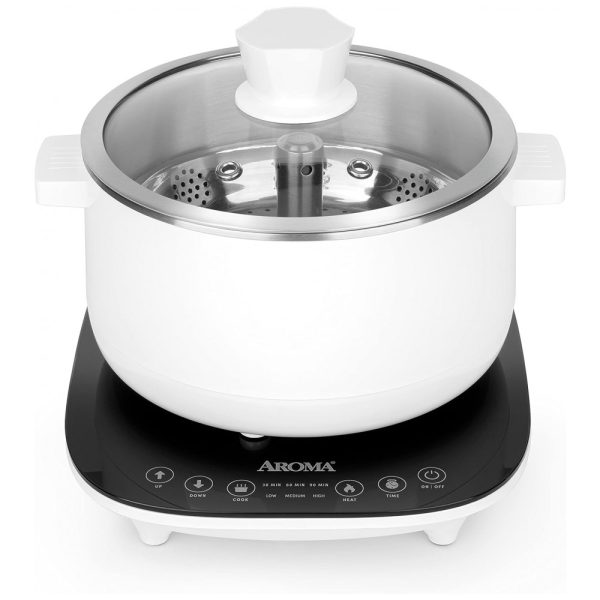 ectq352nnly90b_0 jpg - Panela de Arroz Elétrica Automática 2,5L Aço Inoxidável, 1200W, 110v, AROMA HOUSEWARES ASP 700, Branco