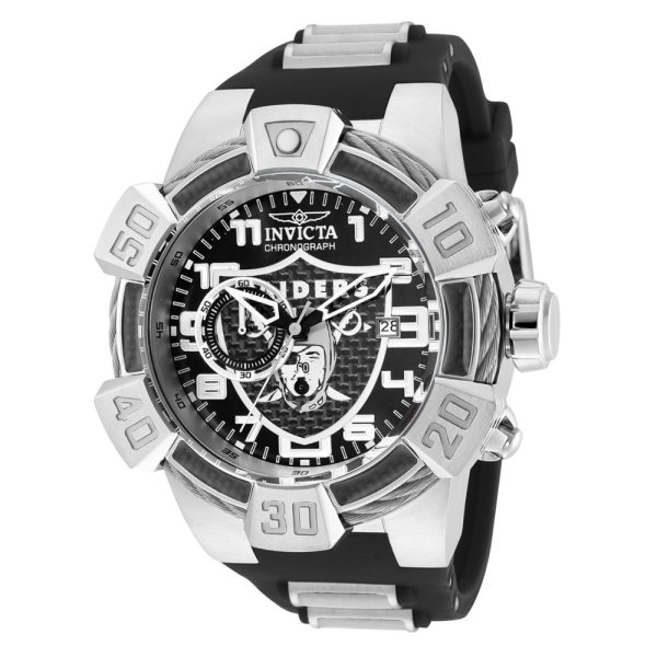 ectq38753_vni_0 jpg - Relógio Masculino NFL Las Vegas Raiders, Invicta 35783, Preto e Branco