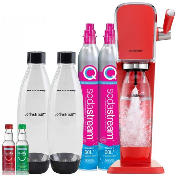 ectq3982rns90b_0 jpg - Máquina Para Gaseificar Água com CO2, Garrafas DWS e Sabores Bubly Drops, SodaStream, Vermelha