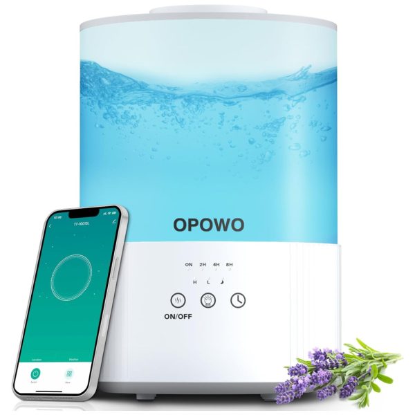 ectq3d1wqvcc0b_0 jpg - Umidificador 2,5L com Controle Remoto por APP, Autonomia de 38H, Modo de Espera, Luzes Noturnas e Temporizador para Ambientes até 27m2, 110V, OPOWO TT 10012L, Branco