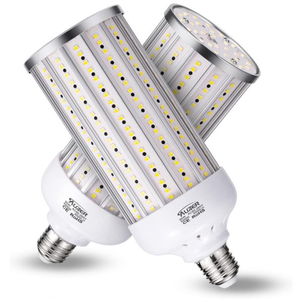 ectq3m2g25v80b_0 jpg - Lâmpada LED 500W 6000 Lumens 6500K Branca com Base E26, 2 Unidades, AUZER, Branco