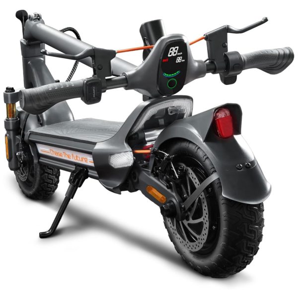 ectq3slmxxjc0b_0 jpg - Scooter Elétrica para Adultos até 180 kg, Velocidade Máxima de 50 km h e Alcance de 49 km com Pneus Off Road de 26 cm, Freio Duplo e Suspensão Dupla, 1200W, CUNFON RZ800, Cinza