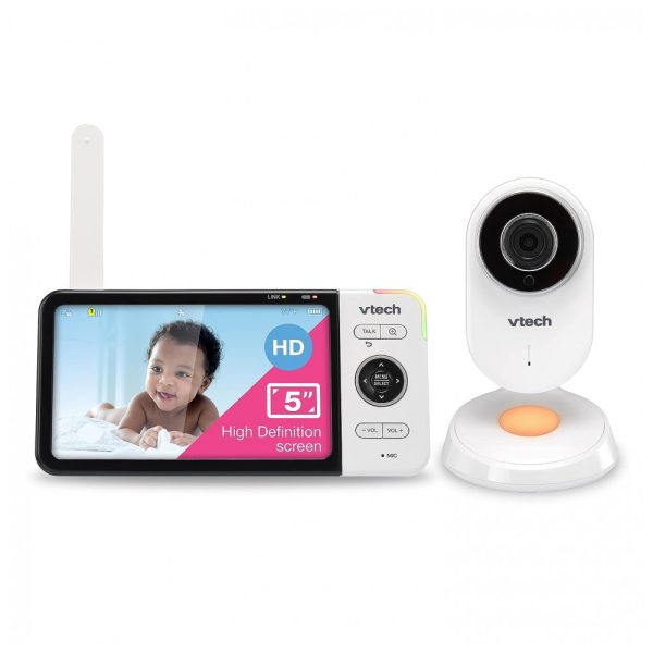 ectq3sxltz390b_0 jpg - Babá Eletrônica Monitor com Câmera de 12cm HD 720p e APP Alcance de 304M Visão Noturna, VTECH VM818HD, Branco