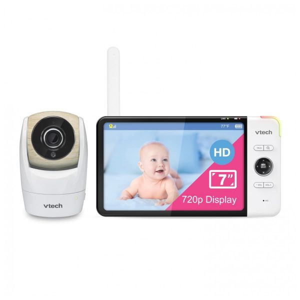 ectq3tsjhdk80b_0 jpg - Babá Eletrônica Alcance 90 m2, Monitor HD 360 com Visão Noturna, VTECH VM919HD, Branco