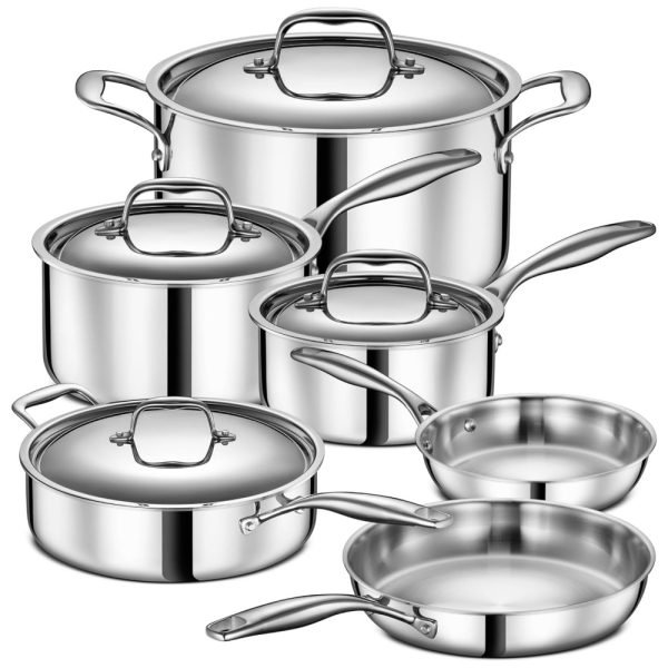 ectq3vlsnmh90b_0 jpg - Jogo de Panelas e Frigideiras em Aço Inoxidável com 10 Peças e Utensílios de Cozinha, LEGEND COOKWARE, Prata