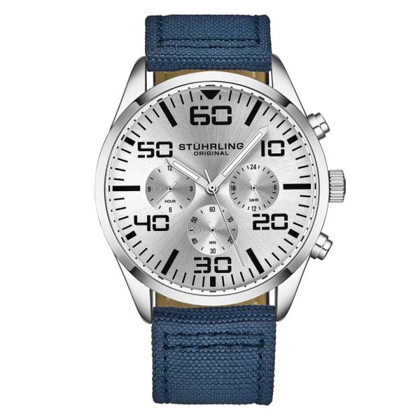 ectq3_1004_0 jpg - Relógio Masculino Stuhrling 4001 Quartzo 42mm, Azul