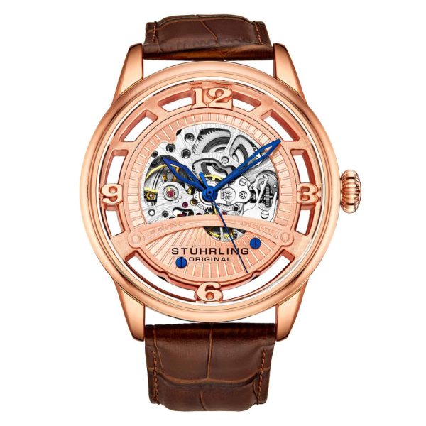 ectq3_4793_0 jpg - Relógio Masculino Stuhrling Legado 3974 Automático 48mm, Marrom