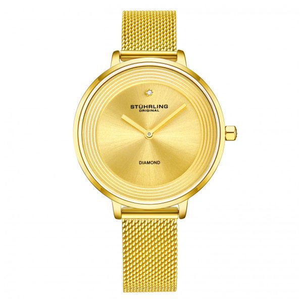 ectq3_6493_0 jpg - Relógio Feminino Stuhrling Sinfonia 3946 Quartzo 37mm, Dourado