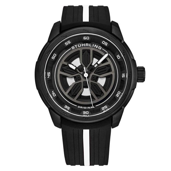 ectq40_489_0 jpg - Relógio Masculino Stuhrling 984 Quartzo 44mm, Preto e Branco