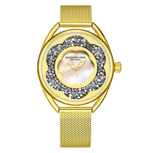 ectq40_m599_0 jpg - Relógio Feminino Stuhrling Lily 995M Quartzo 38mm, Dourado Clássico