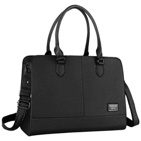 ectq43hkpwp70b_0 jpg - Bolsa, Pasta de Couro Vegano para Laptop Feminino, MOSISO, Preto