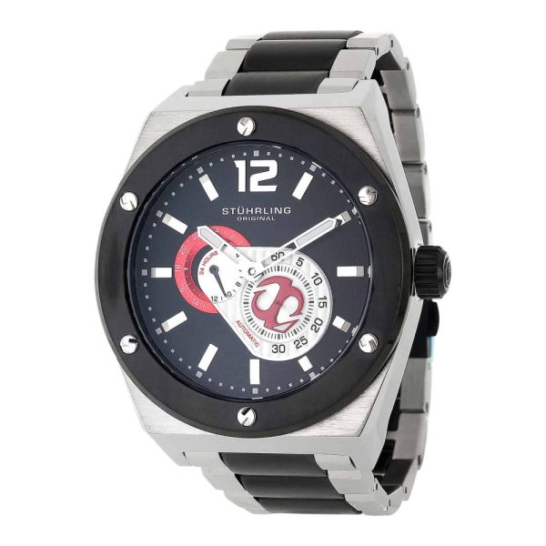 ectq462d233_b182_0 jpg - Relógio Esprit D Vie 281B Automático 49mm com Mostrador Preto e Pulseira de Aço Inoxidável. Elegância e Precisão em um Clássico Stuhrling.