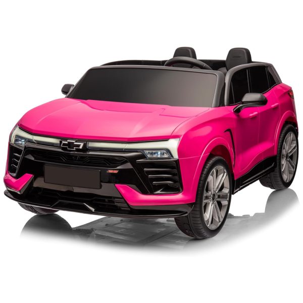 ectq4dmvsm7d0b_0 jpg - Carro Elétrico Infantil, Blazer Chevrolet com Controle Remoto, 2 Lugares, Suspensão de 4 Molas, Música e Luzes LED, 24V, GAOMON, Rosa