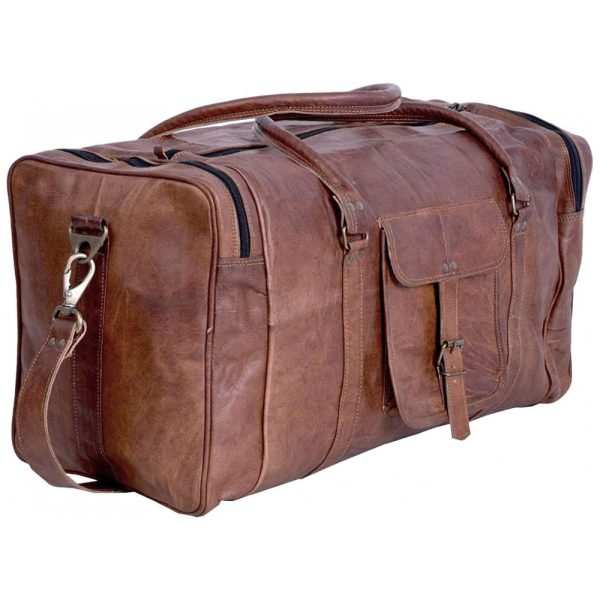 ectq4fin5tg00b_0 jpg - Bolsa de Viagem Masculina s Clássica de Couro, KOMALS PASSION LEATHER, Marrom