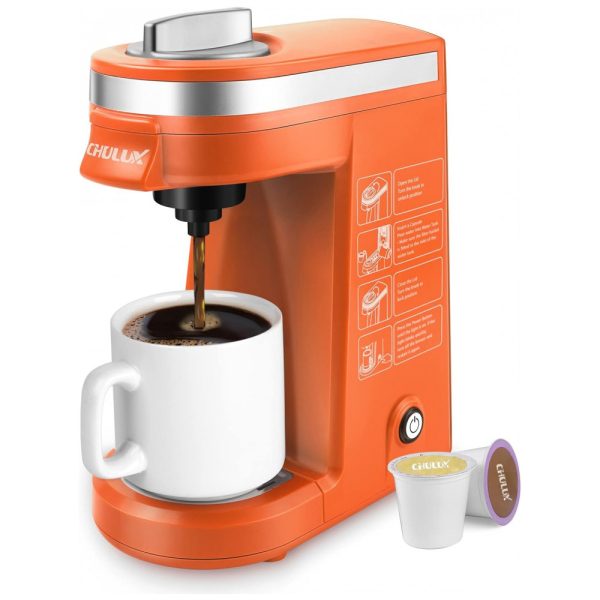 ectq4le0ou610b_0 jpg - Cafeteira Elétrica Expresso Manual 350mL, 800W, 110v, CHULUX QF CM811, Laranja