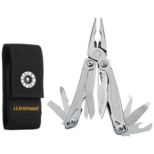 ectq4mx0id500b_0 jpg - Alicate Multifuncional 14 Funções em Aço Inoxidável com Estojo de Nylon, LEATHERMAN, Prata