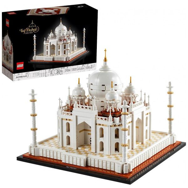 ectq4nxbqts80b_0 jpg - Kit de Construção Arquitetura Taj Mahal com 2022 Peças para 16 Anos ou Mais, LEGO 6333039, Branco