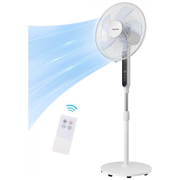 ectq4p3fjfs70b_0 jpg - Ventilador de Torre 12 Velocidades, com Controle Remoto e Alturas Ajustáveis, 110V, PELONIS FS40 19PRD, Branco