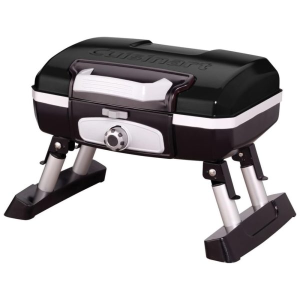 ectq4s6gckj00b_0 jpg - Grill, Churrasqueira Petit Gourmet Portátil, Gás, CUISINART CGG 180TB, Preto