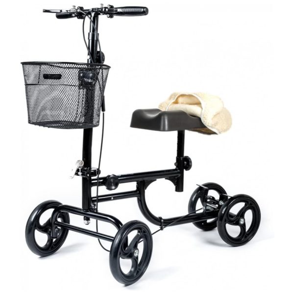 ectq4wls5n380b_0 jpg - Andador de joelho Scooter de recuperação de tornozelo e pé lesionado Andador de joelho dobrável leve para adultos Caddy de mobilidade com rodas para lesões ortopédicas, BODYMED