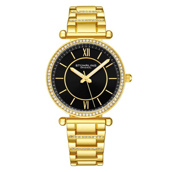 ectq4_509c_0 jpg - Relgio Masculino Stuhrling C905 36mm, Design Clssico em Preto e Dourado