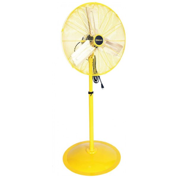 ectq592fgjr70b_0 jpg - Ventilador de Torre Oscilante 60cm com 3 Velocidades, em Metal, 110V 260W, Stanley, Amarelo