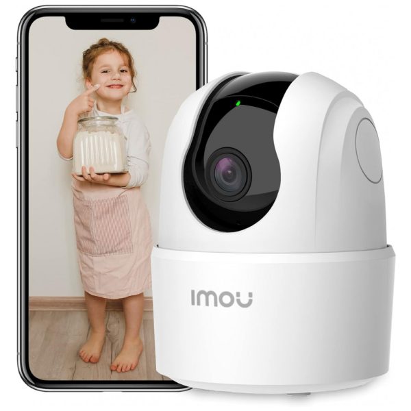 ectq5mdgb8r80b_0 jpg - Babá Eletrônica WiFi 1080p 2.4G com Visão Noturna e App, Imou, Branca