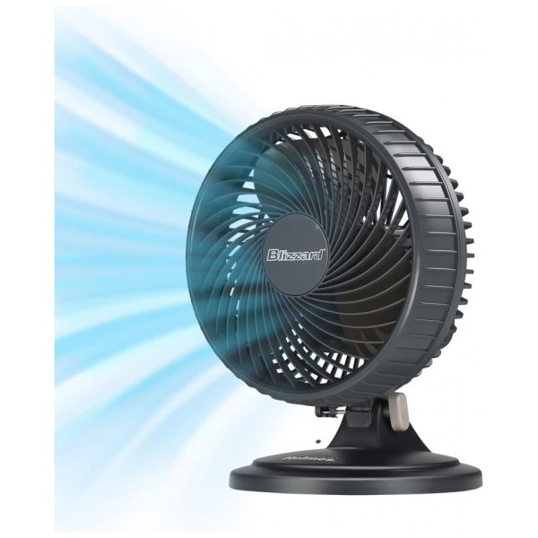 ectq5tqf6myb0b_0 jpg - Ventilador de Mesa com 2 Velocidades, 3 Lâminas, Oscilação de 85 e Inclinação Ajustável de 20, 110V, HOLMES BLIZZARD, Preto