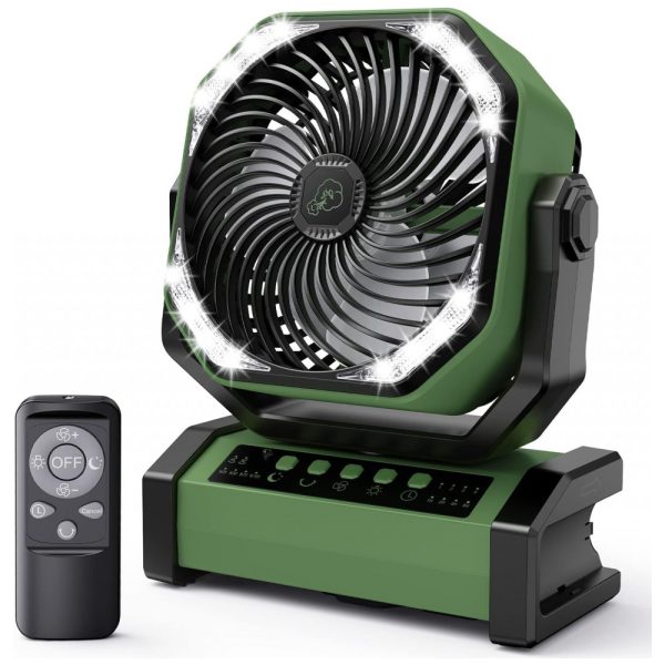 ectq5ynz9pkb0b_0 jpg - Ventilador Portátil Recarregável com Bateria de 20000mAh, 4 Velocidades e Controle Remoto, 5V 37W, AddAcc D12, Verde