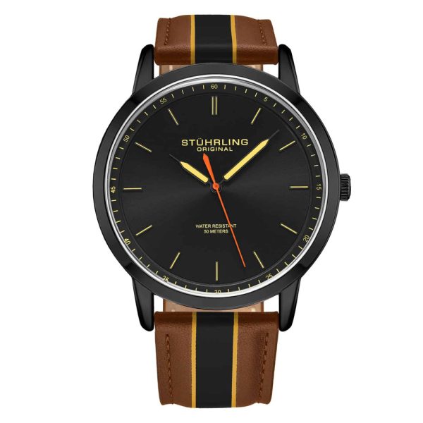 ectq5_2993_0 jpg - Relógio Masculino Stuhrling 3992 Quartzo 44mm, Marrom e Preto