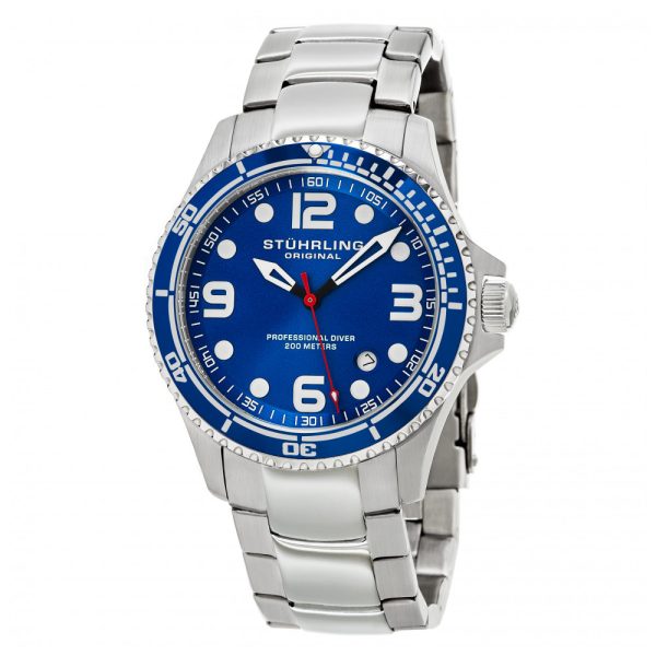 ectq61u233_395_0 jpg - Relógio Masculino Stuhrling Regatta 593 Quartzo 45mm, Pra e Azul