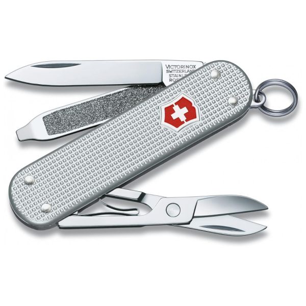 ectq632ky4100b_0 jpg - Canivete Multifuncional 7 Funções em Aço Inoxidável, Victorinox Classic SD, Prata