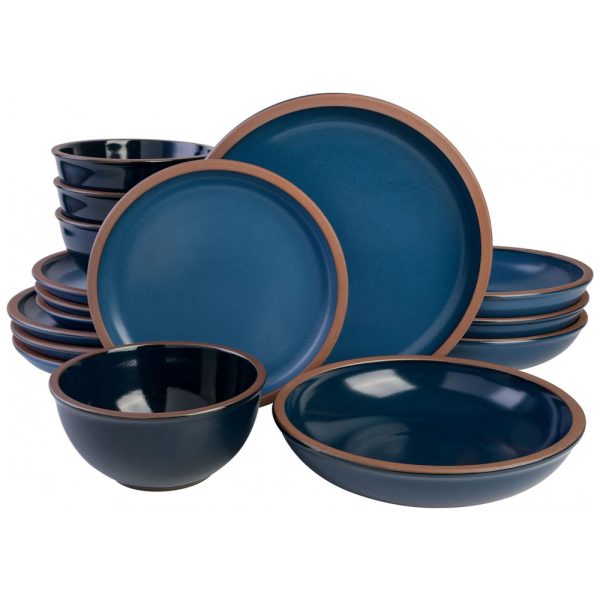 ectq6457hgw90b_0 jpg - Aparelho de Jantar Coupe com 16 Peças em Terracota Serve 4 Pessoas, Gibson Elite Lagos, Azul