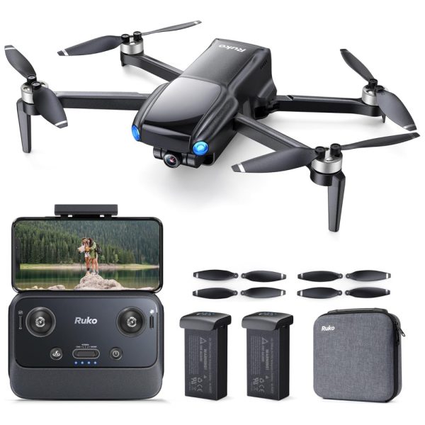 ectq66nddb5d0b_0 jpg - Drone e Acessórios para Adultos com Câmera 4K, 2 Baterias, Retorno Automático, 70 Minutos de Autonomia e GPS, Ruko U11MINI, Preto