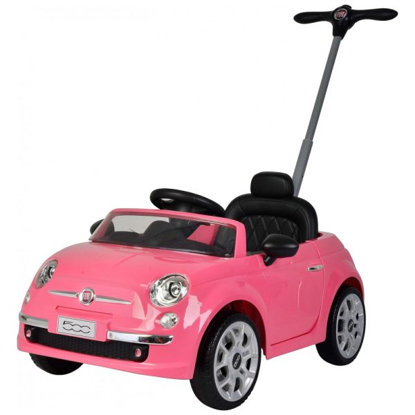 ectq67gnyzk70b_0 jpg - Carrinho de Passeio Infantil Fiat 500 Infantil com Alça para Crianças de 2 a 7 Anos, BEST RIDE ON CARS B07KZYNG76, Rosa