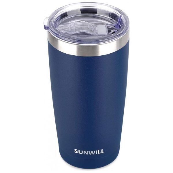 ectq698z6vm70b_0 jpg - Copo Térmico 600 mL para Cerveja, Café com Isolamento a Vácuo, SUNWILL, Azul