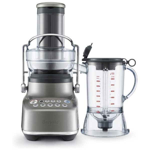 ectq6dc3prt80b_0 jpg - Liquidificador e Espremedor de Frutas 3 Vel, Capacidade 1.4L, 1000W, 110v, BREVILLE BJB615SHY1BUS1, Prateado