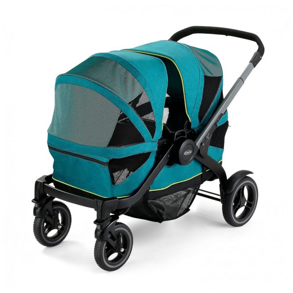 ectq6g9hmpn90b_0 jpg - Carrinho de Passeio para 2 Crianças Multifuncional com Porta Objeto e Cobertura, até 90 kg, Graco, Azul