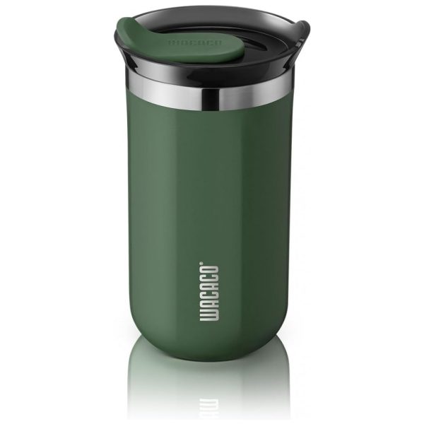 ectq6llzmwt80b_0 jpg - Copo para Café 300 mL Isolado a Vácuo Aço Inox Duplo com Tampa, WACACO Octaroma, Verde