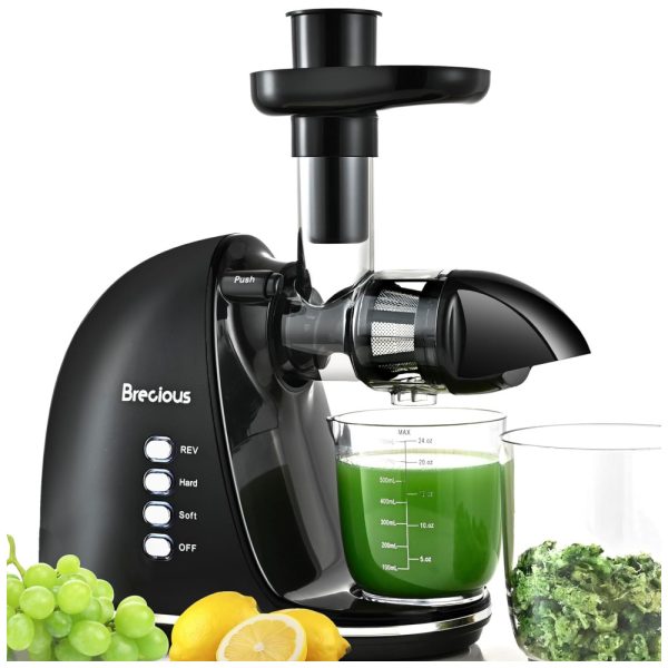 ectq6p2hl2jc0b_0 jpg - Centrifuga de Frutas com 2 Velocidades, Motor Silencioso e Função Reversa, 110V 150W, BRECIOUS, Preta