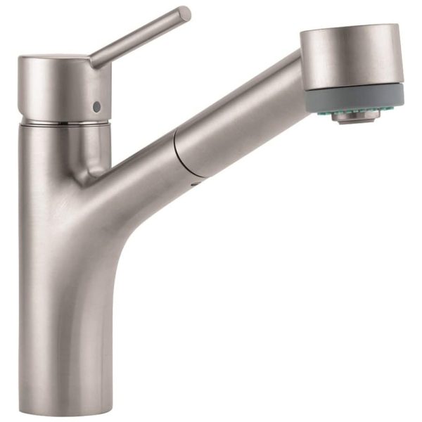 ectq6pxoah000b_0 jpg - Torneira Cozinha com Alça Única e Pulverizador Removível, Aço Inoxidável, hansgrohe Talis S 06462860