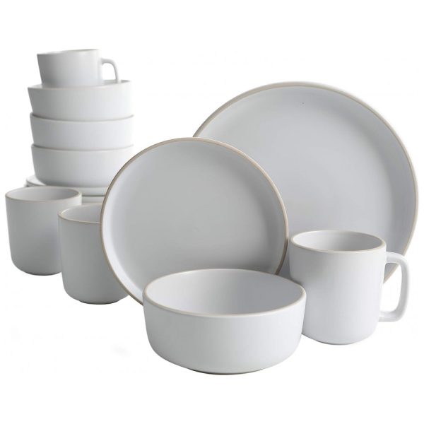 ectq6yfg7g5c0b_0 jpg - Aparelho de Jantar com 16 Peças em Cerâmica Faiança Incluindo Pratos, Xícaras e Bowls, Gibson Home Zuma, Branco Fosco