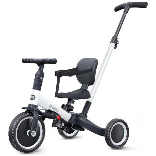 ectq7427s34b0b_0 jpg - Triciclo Infantil 4 em 1 com Alça de Direção dos Pais e Pedais Removíveis para Crianças de 1 a 4 Anos, Newyoo TR007, Branco