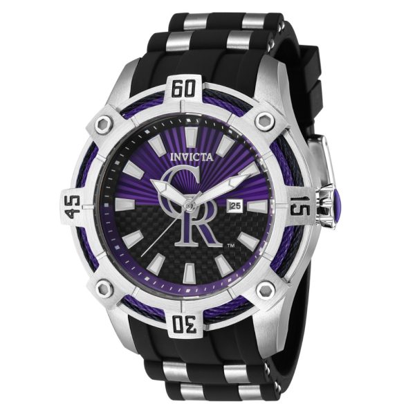 ectq76234_gz_vni_0 jpg - Relgio Invicta Masculino MLB Colorado Rockies em Ao Preto de 52mm ZG 43267