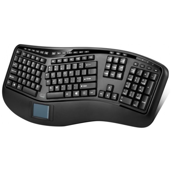 ectq76c2lb770b_0 jpg - Teclado Ergonômico Dividido Sem Fio Recarregável Reduz a Tensão das Mãos com Descanso de Mãos e Touchpad Embutido, ADESSO WKB 4500UB, Preto