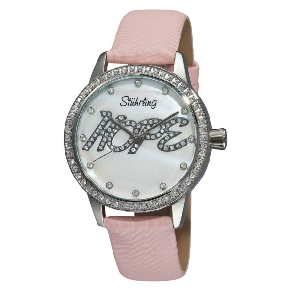 ectq7a5111_h915_0 jpg - Relogio Lady Hope 519H 38mm Fashion, Mostrador Branco e Pulseira de Couro Rosa com Fivela Tang, Stuhrling.