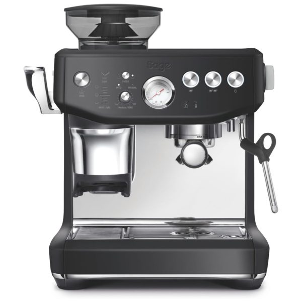 ectq7cgzdkgc0b_0 jpg - Máquina de Café Expresso Aço Inoxidável com Vaporizador de Leite e Moedor Embutido, 110V 1750W, Breville Sage, Preta