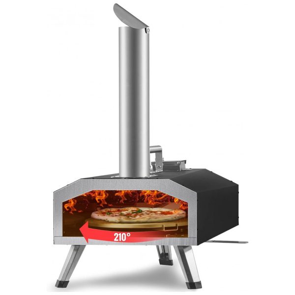 ectq7gdzdv2c0b_0 jpg - Forno de Pizza a Gás Portátil com Capa de Transporte e Pedra Giratória Automática, VEVOR, Preto